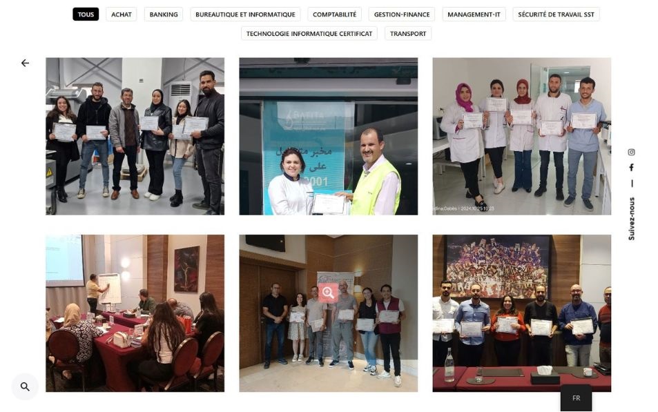 capteur écran de site web FODEP